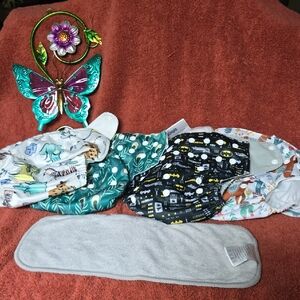 Simple Kids Diaper Covers - Black, Green, White